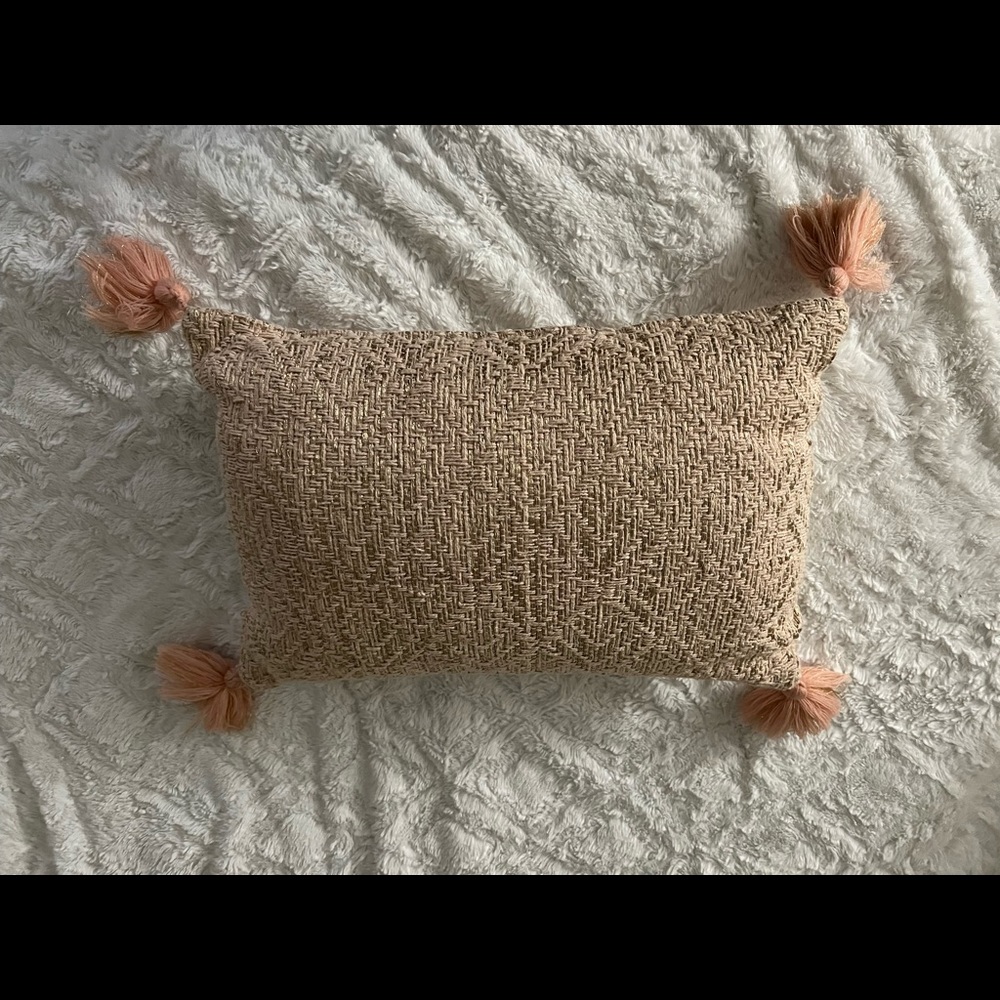 Pink decorative pillow